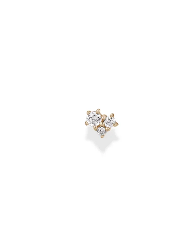 14k Love Me Not Stud