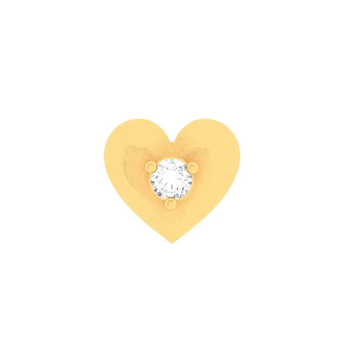 14k Love-shaped Diamond Smart Watch Stud