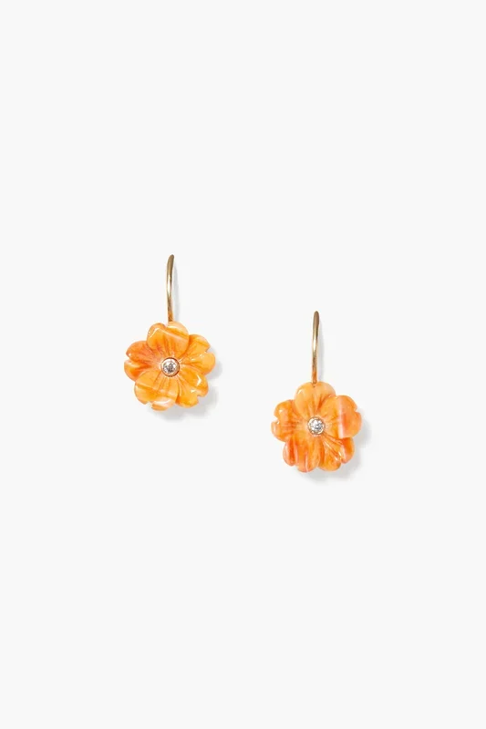 14k Poppy Earrings Lion’s Paw