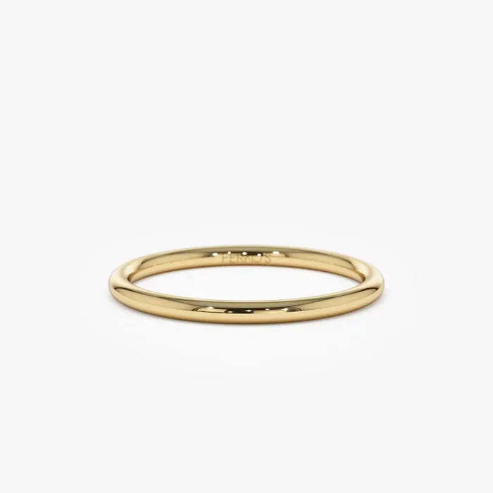 14K Solid Gold 1.5 MM Wedding Band