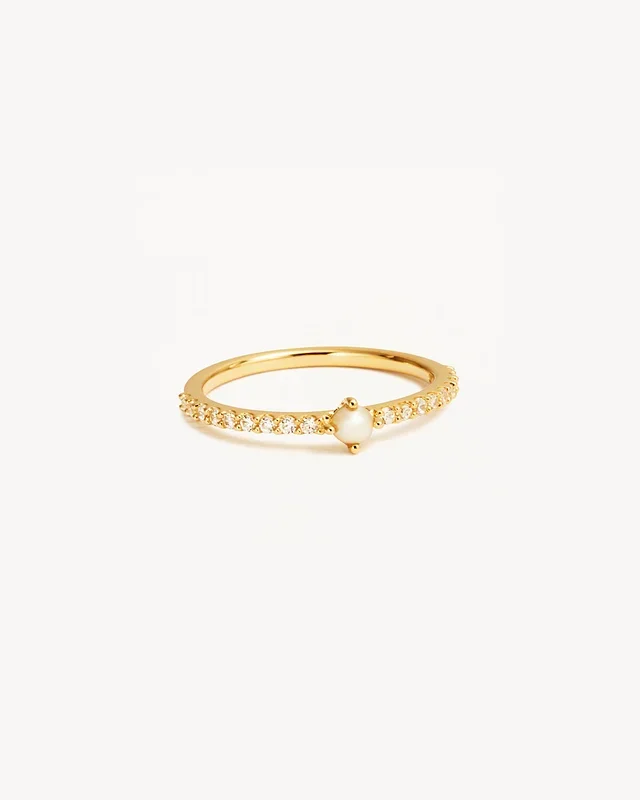 14k Solid Gold Whispers of the Sea Diamond Ring