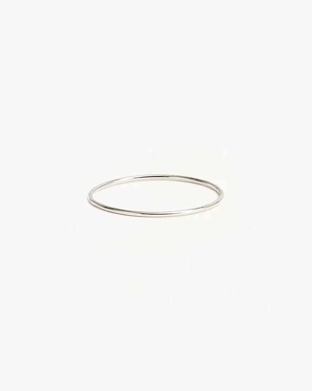 14k Solid White Gold Sweet Purity Ring