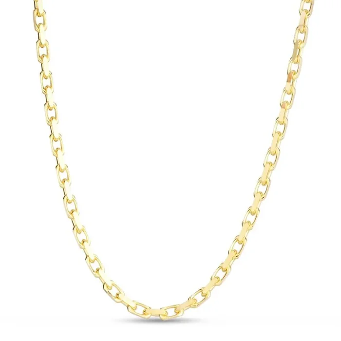 14k Yellow Gold 22″ French Cable Link Chain Necklace
