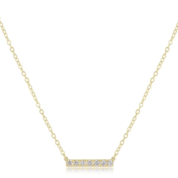 14kt Gold and Diamond Significance Bar Necklace – Seven