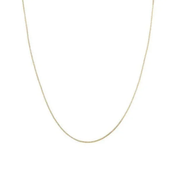 14KT Yellow Gold 16-inch 0.5MM Box Chain