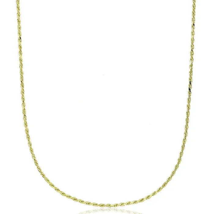 14KT Yellow Gold 18-inch 1.1MM Diamond-cut Chain