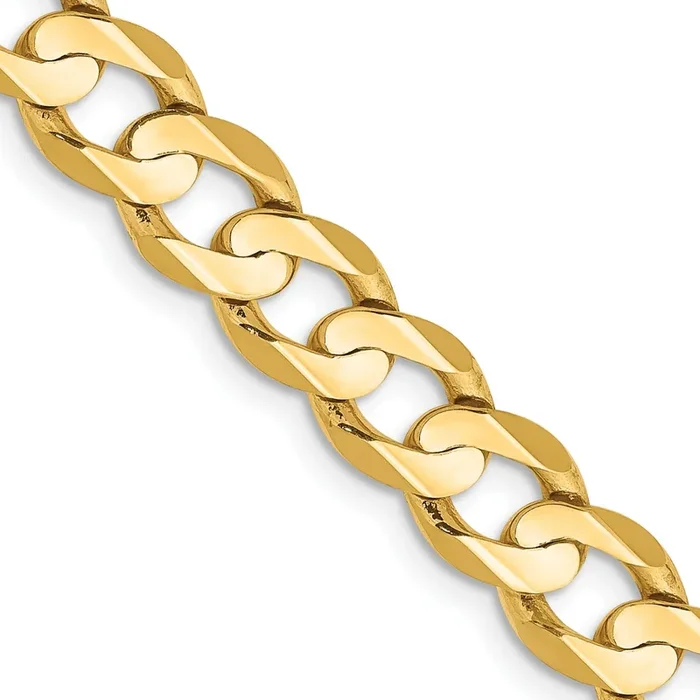 14KT Yellow Gold 20-inch 6.75MM Lobster Clasp Curb Chain