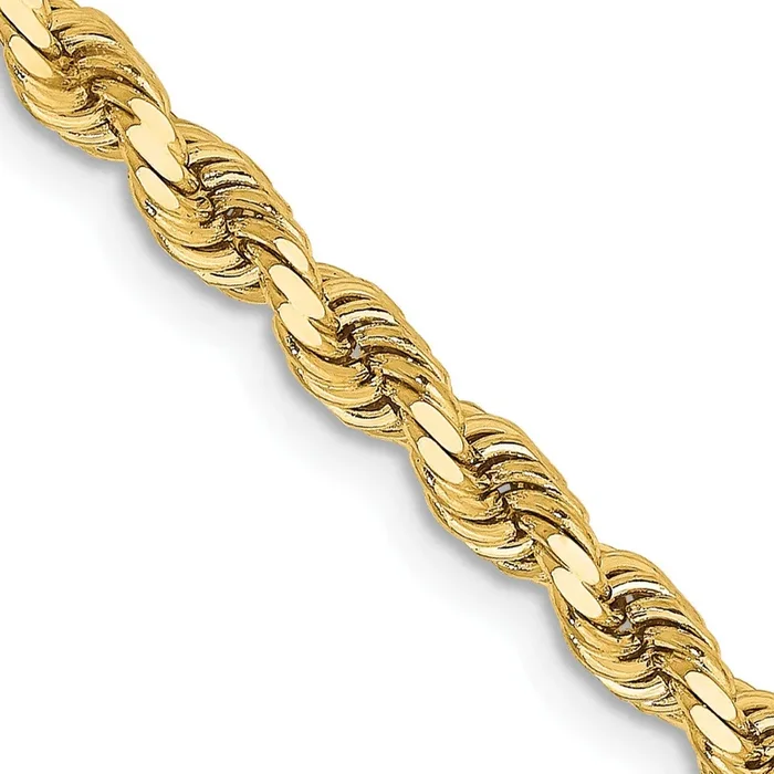 14KT Yellow Gold 22-inch 3.25MM Rope Chain