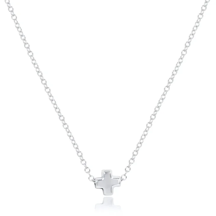 16″ Necklace Sterling – Signature Cross Small Sterling