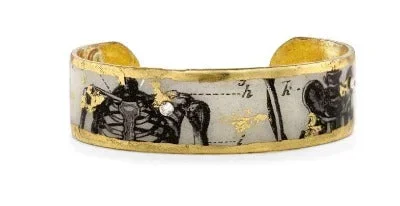 1895 Gold Skeleton Cuff
