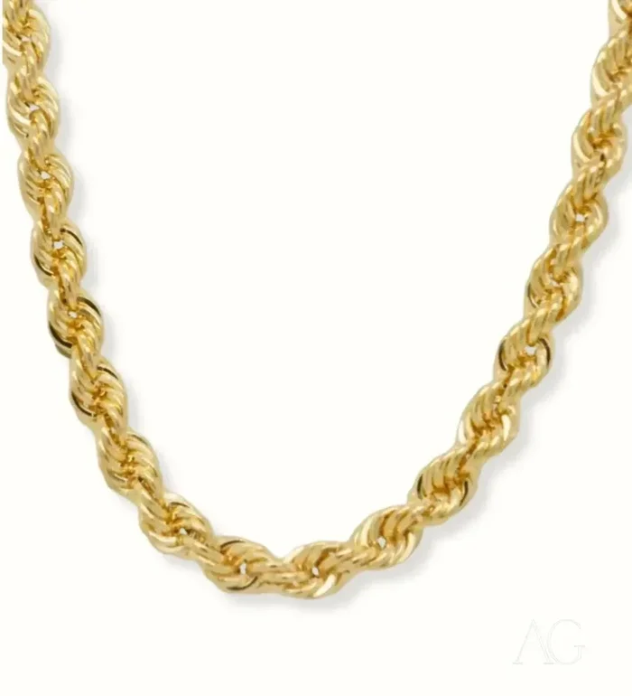 18k Gold Rope Chain – Timeless Luxury
