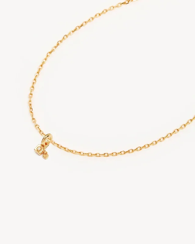 18k Gold Vermeil 18″ With You Always Petal Charm Necklace