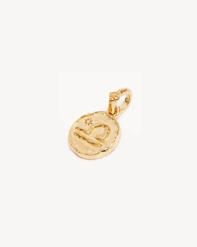 18k Gold Vermeil Cosmic Love Zodiac Annex Link Pendant – Libra