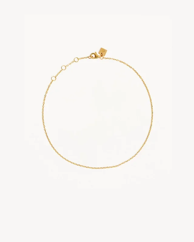 18k Gold Vermeil Infinity Anklet