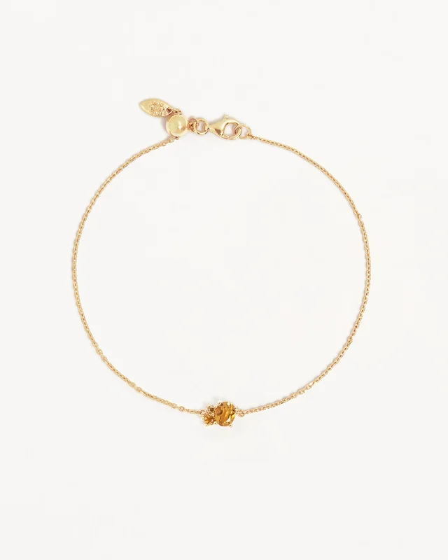 18k Gold Vermeil Kindred Birthstone Bracelet – November