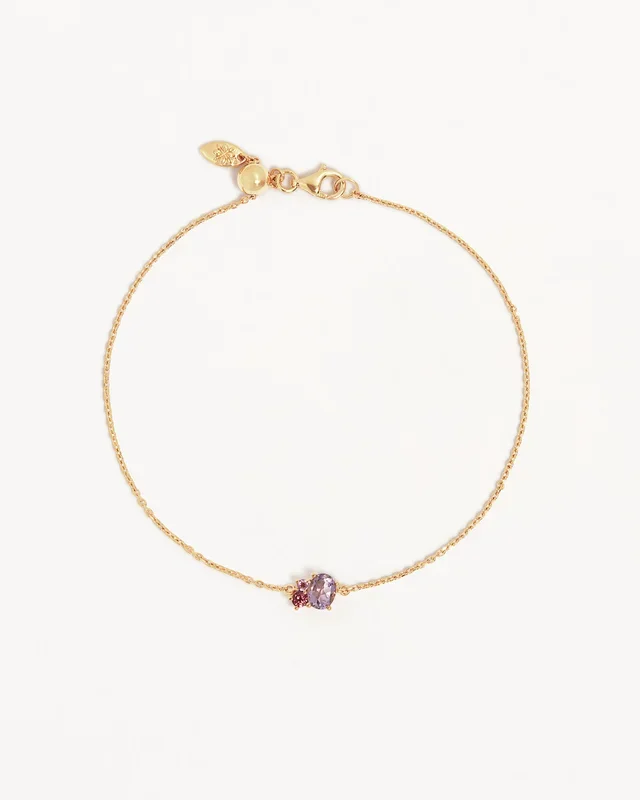 18k Gold Vermeil Kindred Birthstone Bracelet – October