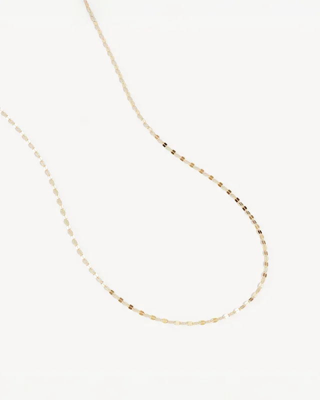 18k Gold Vermeil Light Catcher Sparkle Chain Necklace