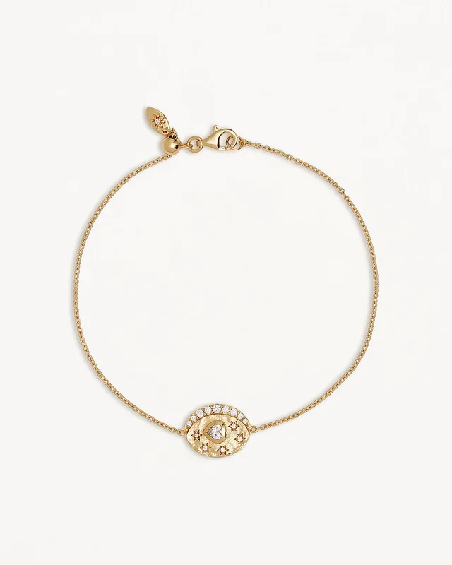 18k Gold Vermeil Love You to the Moon and Back Bracelet