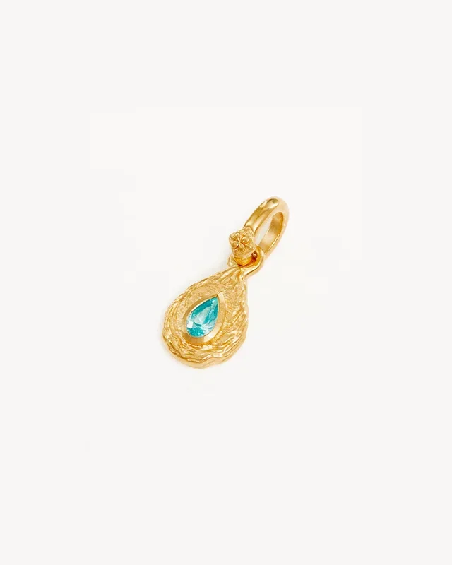 18k Gold Vermeil With Love Birthstone Annex Link Pendant – December