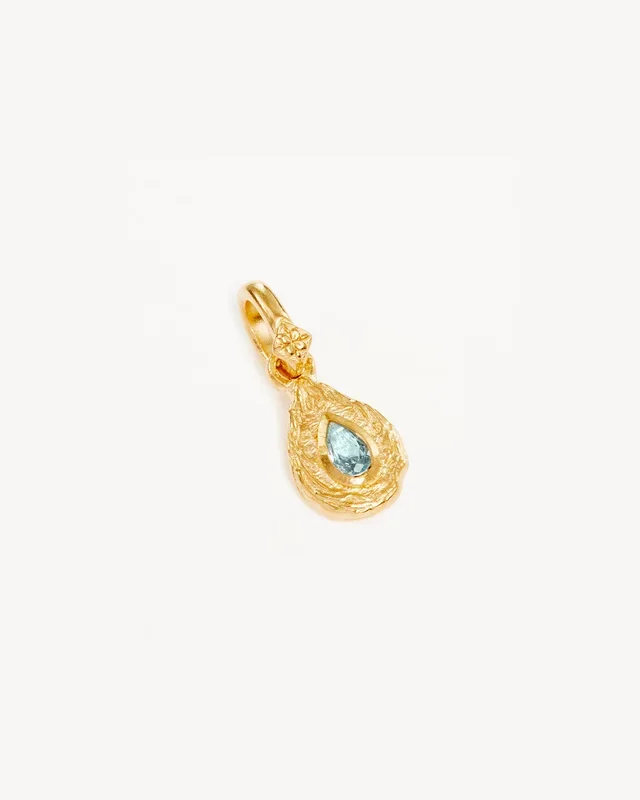 18k Gold Vermeil With Love Birthstone Annex Link Pendant – March