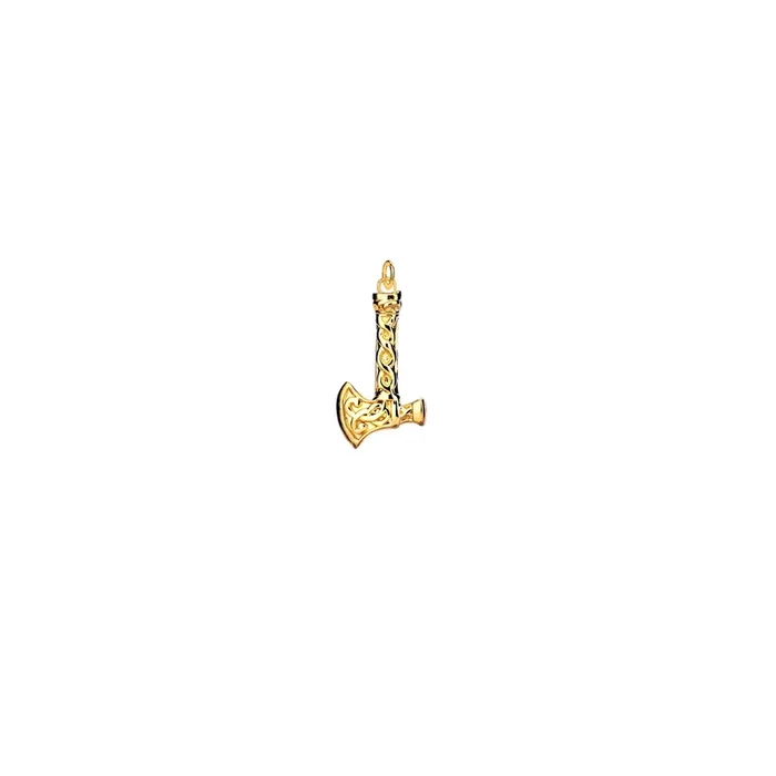 18k Vermeil over Sterling Silver Axe Charm
