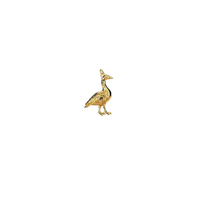 18k Vermeil over Sterling Silver Canada Goose Charm