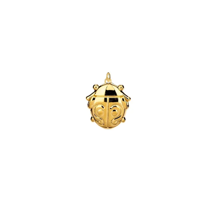 18k Vermeil over Sterling Silver Ladybug Charm
