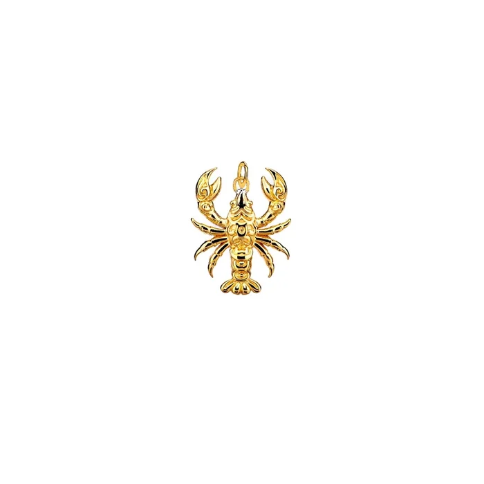 18k Vermeil over Sterling Silver Lobster Charm