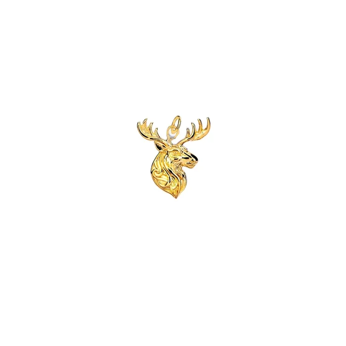 18k Vermeil over Sterling Silver Moose Charm
