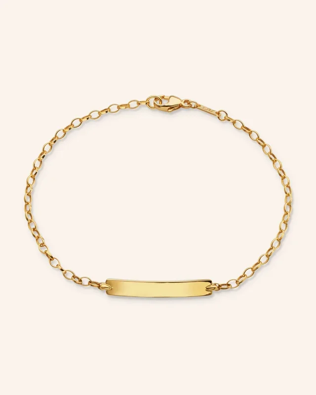 18K Yellow Gold Petite Poesy Bracelet