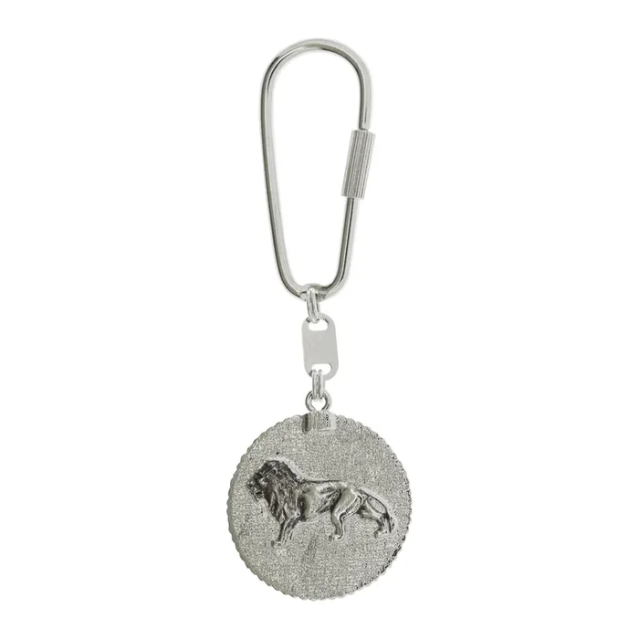 1928 Jewelry Black Onyx Lion Key Chain