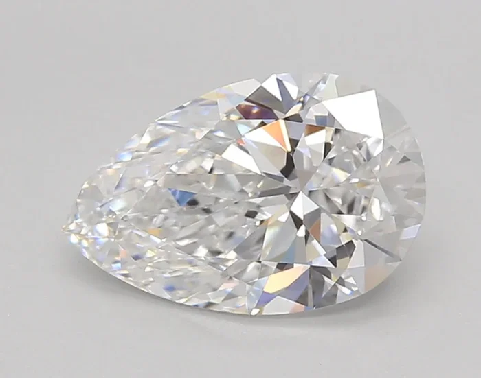 2.02 Carat Pear Shaped, Ideal Cut, D Color, VVS2 Clarity, GIA Certified Lab Grown Diamond