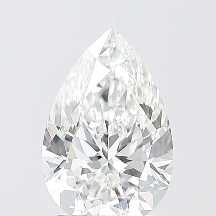 2.03 Carat Pear Shaped, Ideal Cut, E Color, VVS2 Clarity, IGI Certified Lab Grown Diamond
