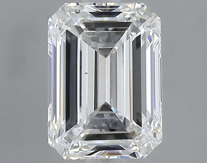 2.04 Carat Emerald Shaped, Ideal Cut, F Color, VS1 Clarity, IGI Certified Lab Grown Diamond