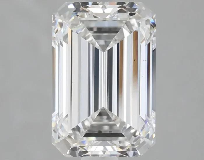2.08 Carat Emerald Shaped, Ideal Cut, E Color, VS1 Clarity, IGI Certified Lab Grown Diamond