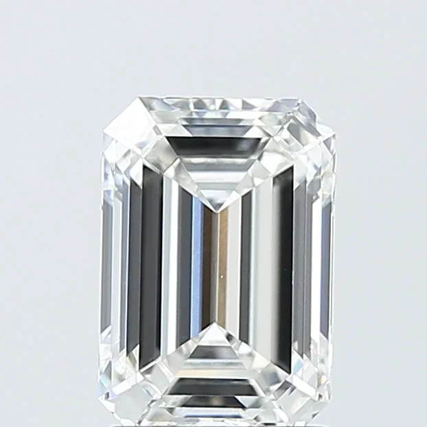 2.08 Carat Emerald Shaped, Ideal Cut, E Color, VVS1 Clarity, IGI Certified Lab Grown Diamond
