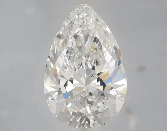 2.08 Carat Pear Shaped, Ideal Cut, E Color, VS1 Clarity, IGI Certified Lab Grown Diamond