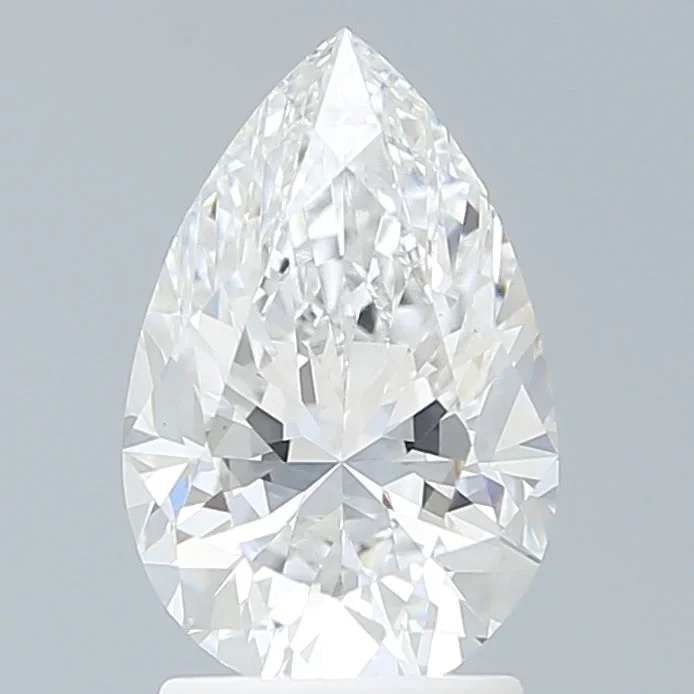 2.15 Carat Pear Shaped, Very Good Cut, D Color, VS1 Clarity, IGI Certified Lab Grown Diamond