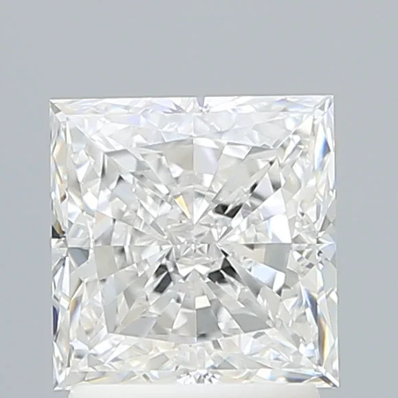 2.17 Carat Princess Shaped, Very Good Cut, E Color, VVS2 Clarity, IGI Certified Lab Grown Diamond