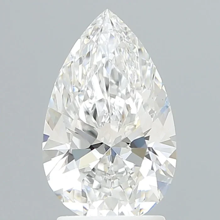 2.28 Carat Pear Shaped, Very Good Cut, D Color, VS1 Clarity, IGI Certified Lab Grown Diamond
