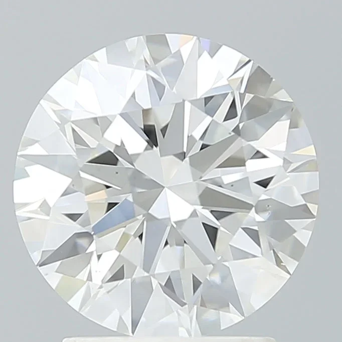 2.35 Carat Round Shaped, Ideal Cut, F Color, VS2 Clarity, IGI Certified Lab Grown Diamond