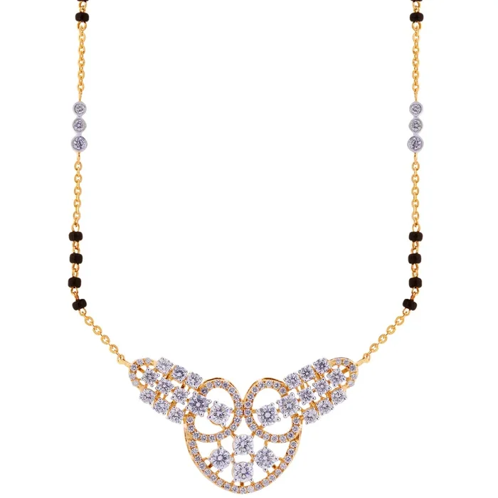 2.3Ct VVS/FG Diamond Mangalsutra in 18K Gold