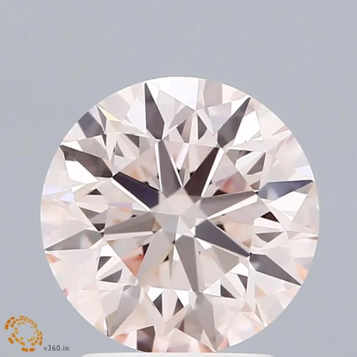 2.49 Carat Round Shaped, Excellent Cut, FANCY PINK Color, VS1 Clarity, IGI Certified Lab Grown Diamond