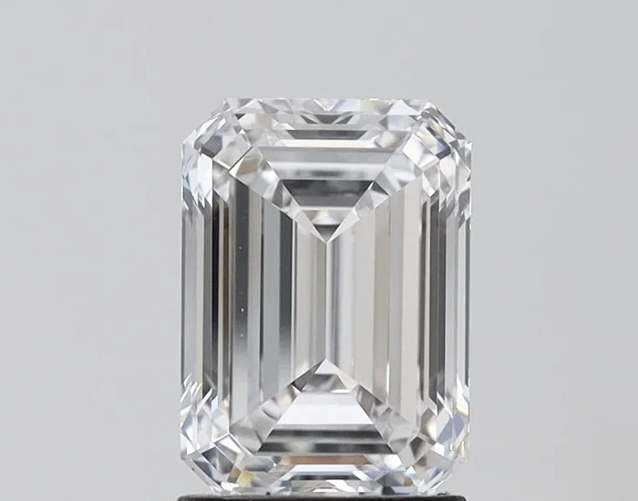 2.54 carat E-VVS2 Emerald Cut Lab Grown Diamond