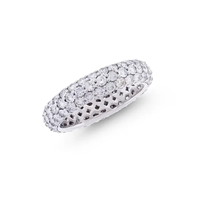 2.70Ct VS/GH Diamond Band in 18K White Gold
