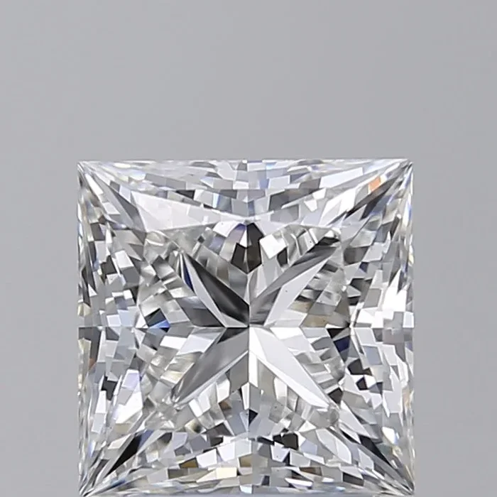 2.80 Carat Princess Shaped, Ideal Cut, G Color, VS1 Clarity, IGI Certified Lab Grown Diamond