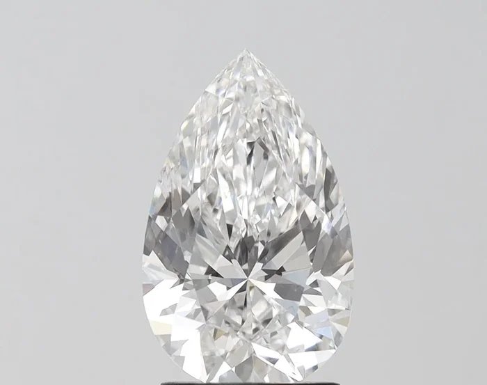 2.9 carat F-VS1 Pear Cut Lab Grown Diamond