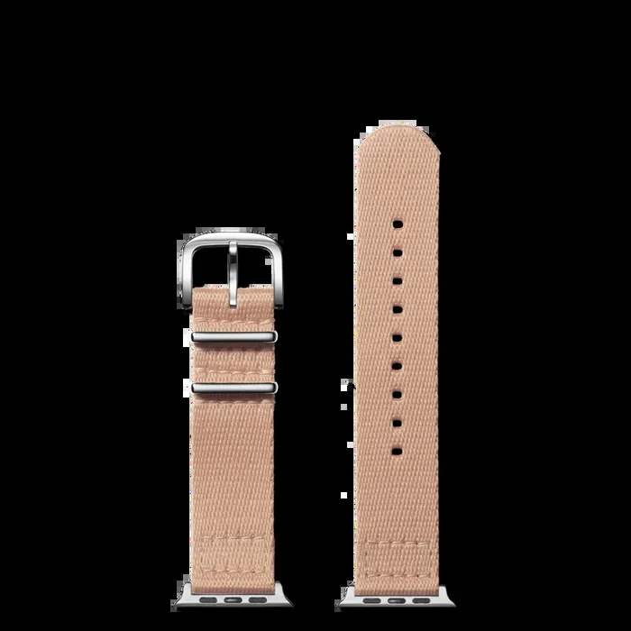 20mm Blush Split Nylon Apple Watch Strap – Blush