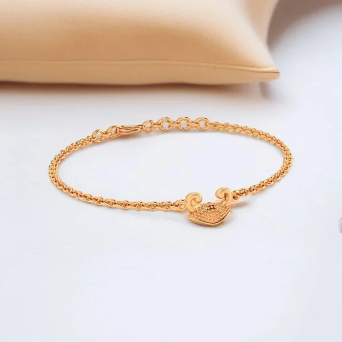 22KT (916) Gold “Cancer Crest” Horoscope Bracelet for Women & Girls