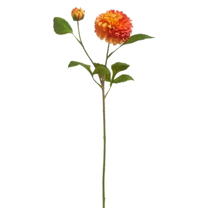 24″ Orange Dahlia Spray